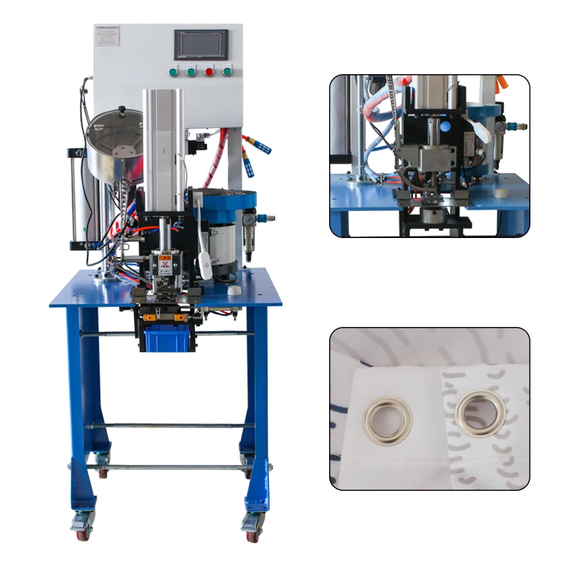 Tarpaulin Used Automatic Eyelet Punching Machine Auto Grommet Setting Machine