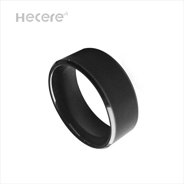 HECERE Smart NFC Ring Wide Surface Ceramic Forum Type 2 215 496 Bytes Chip  Universal for Mobile Phone