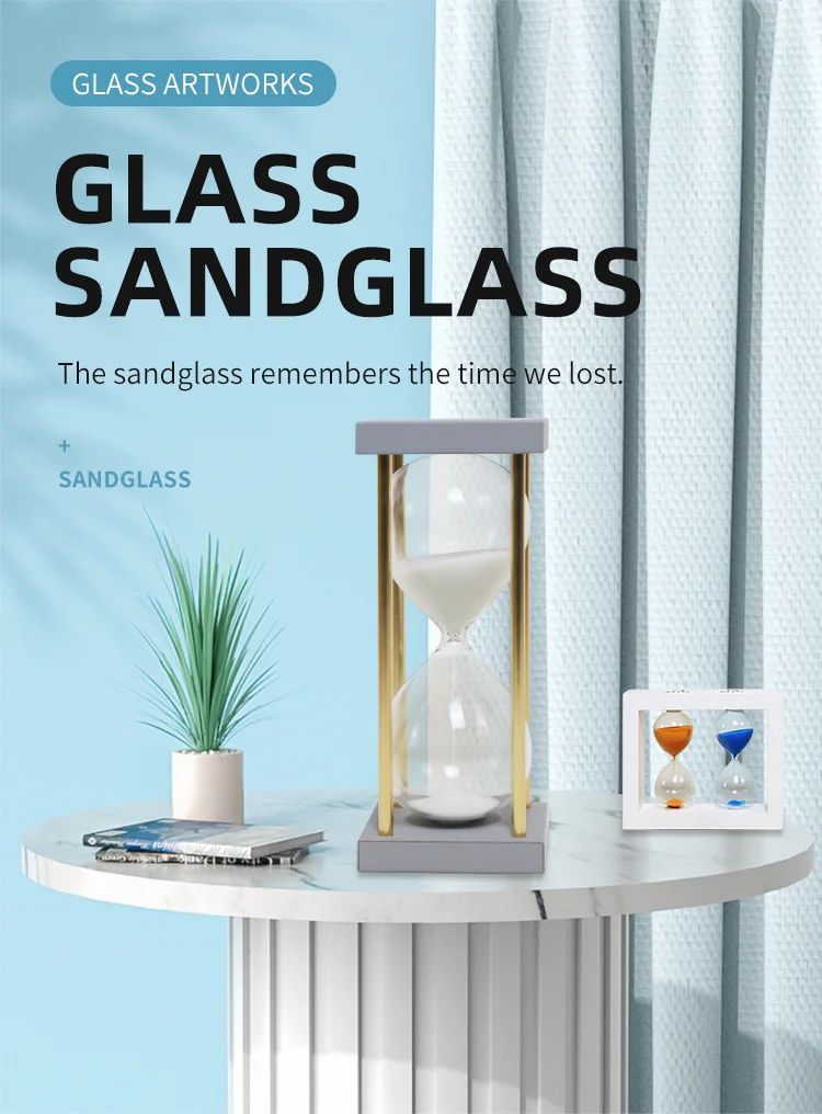 China Factory Hour Glass 30 Minutes Sandglass 60 Minutes Sand Clock Brass Hourglass Sand Timer factory