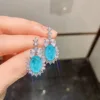 Boucles d'oreilles bleu Paran