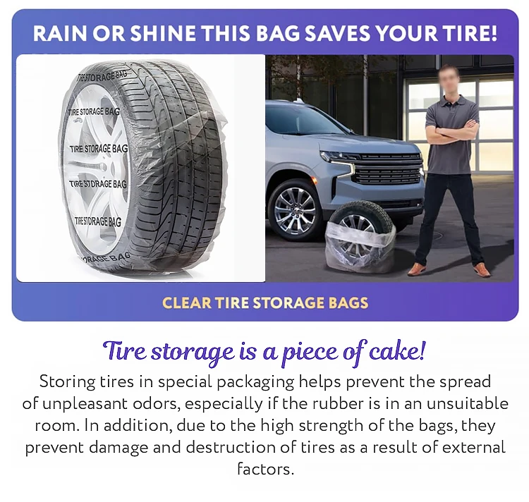 Jijid Disposable Ldpe White Plastic Pe Tyre Cover Storage Bags Buy