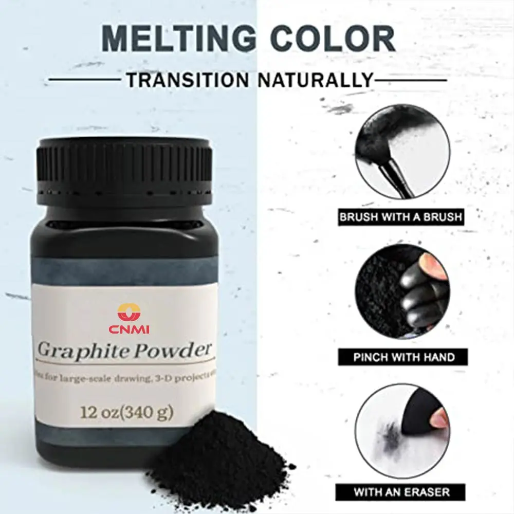 CNMI 80 Mesh High Pure Graphite Powder Price Graphite Powder for Artists Powdered Graphite Dry Lubricant