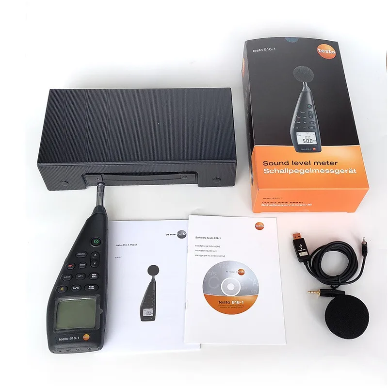 Fonometro Professionale Testo 816-1 - Misuratore Di Livello Sonoro, Classe 2, Con Memoria E Software PC - Foto 10