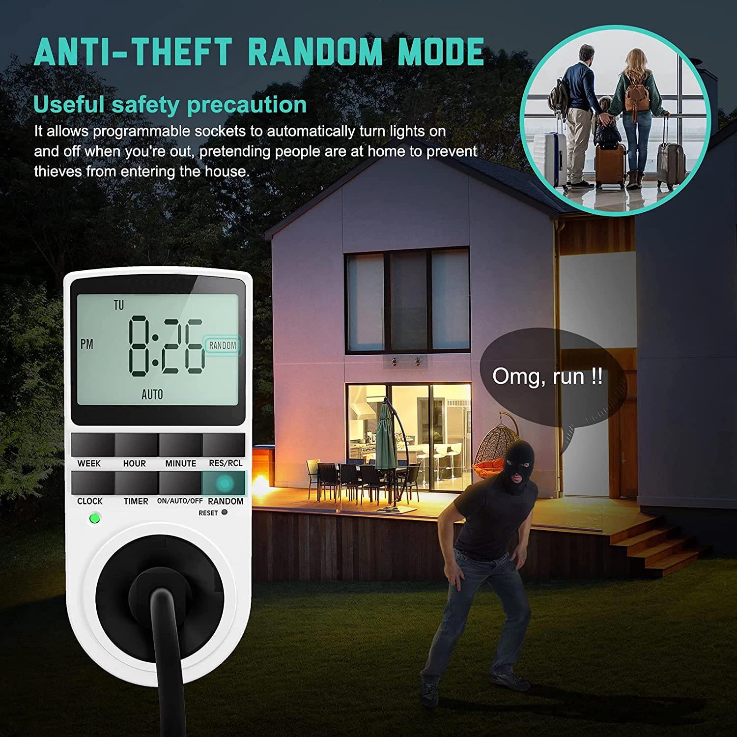 Presa Elettrica Con Telecomando Wireless HBN - Controllo A