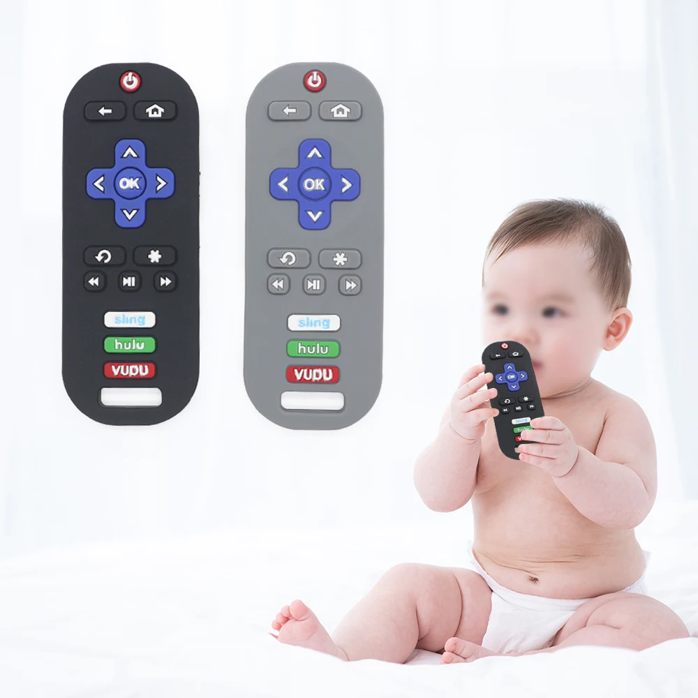 New Hot Wholesale Bpa Free Kids Sensory Tv Remote Control Teether