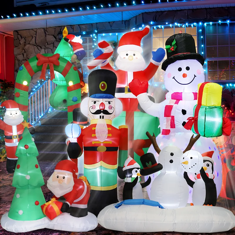 Inflatable Christmas Decorations Outdoor Yard Decoration Blow Up ...