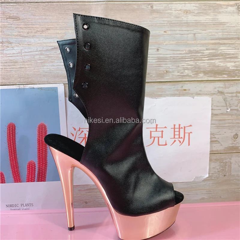Zapatos De Tacón Alto De 6-15cm Para Mujer,Zapatillas Femeninas De Tacón  Fino,Impermeables,Plataforma De Pasarela,Botines Versátiles Para  Actuaciones En Club Y Escenario - Buy 6 Pulgadas-15cm Modelo De Tacón Alto  Zapatos De Mujer