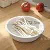 White low-profile drain basket-9042