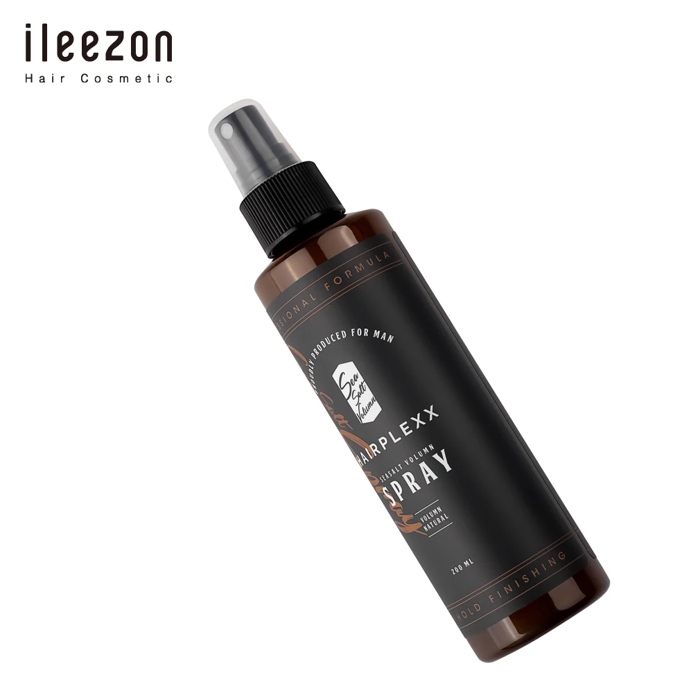 Private Label Texturizing Sea Salt Volume Spray for Men Light Hold 200ml