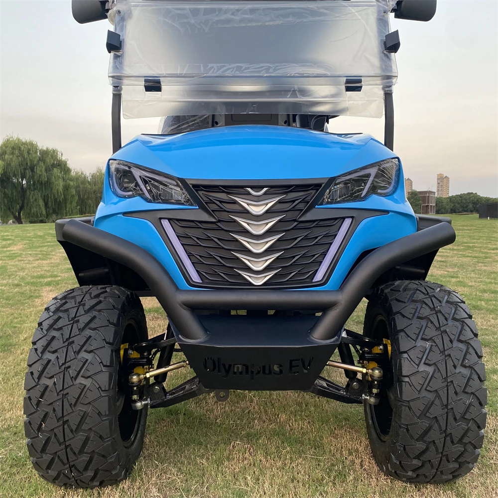 Solar Powered 72v Mini Electric Golf Carts Electric 6 Seater For Sale