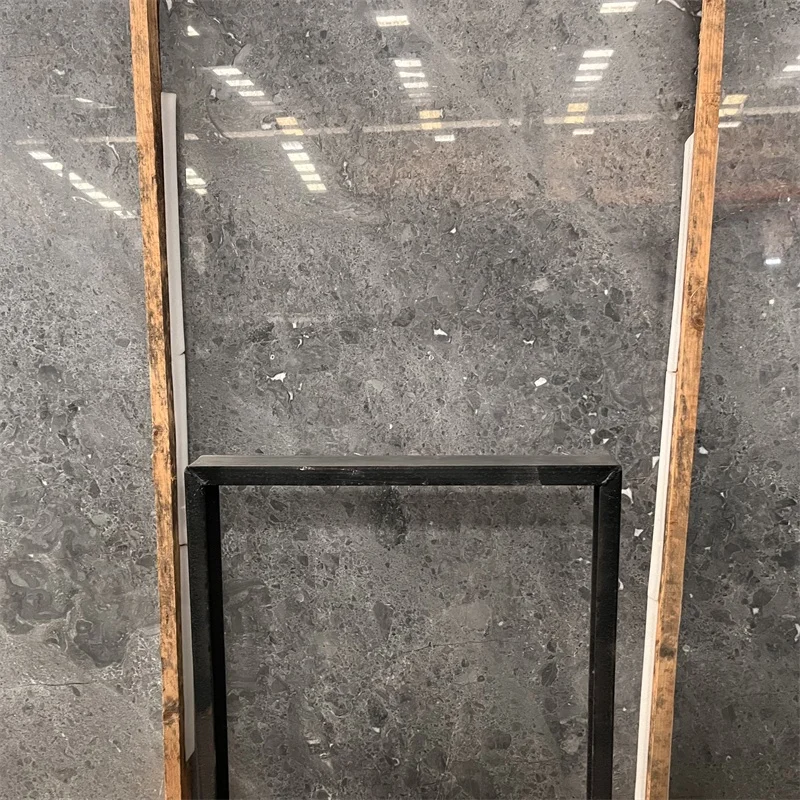 고품질 인기 판매 제품: 욕실 벽 및 바닥 장식용 커스터 그레이 대리석 슬래브