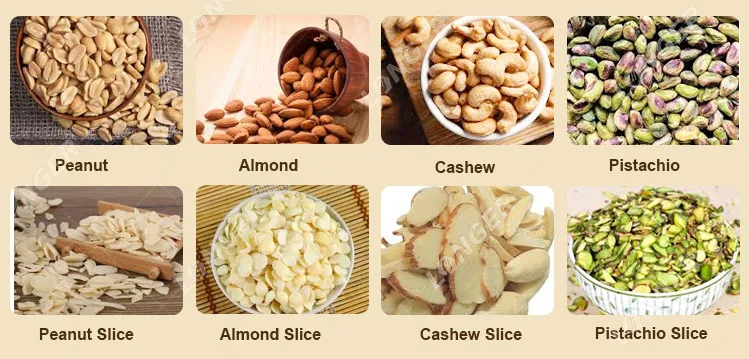 Source 50-300Kg/H Nuts Slicing Tropical Almond Pistachio Cutting Machine  Peanut Nut Slicer Machine on m.alibaba.com