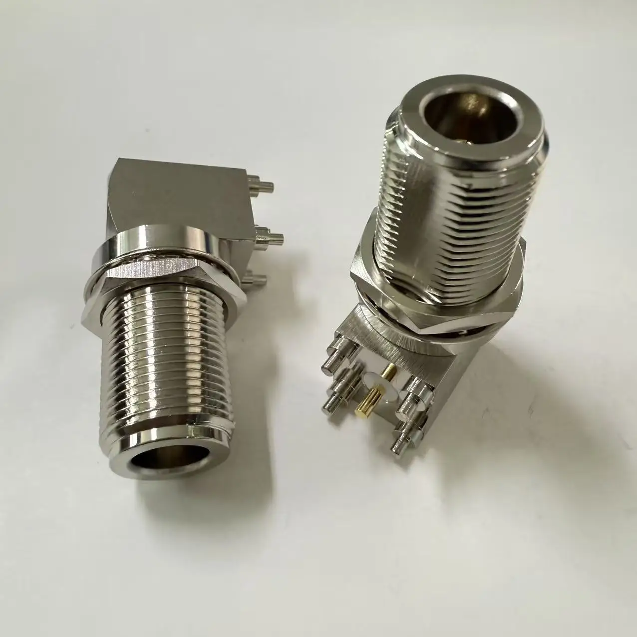 product factory supply n kwe rf connector female n type angle connector pcb mount n connector-1