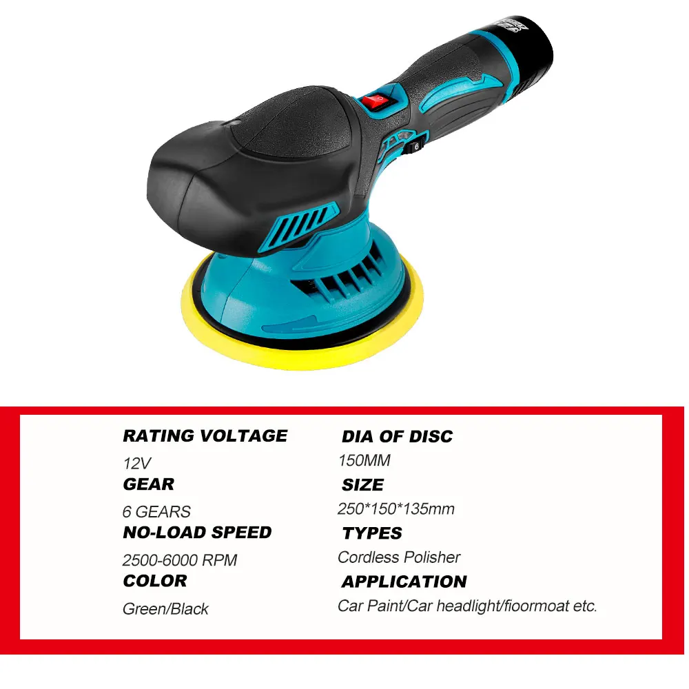 15 Mm Orbit 5inch Car Buffer Dual Action Polisher Maxshine Pro Polisher  For Car Care