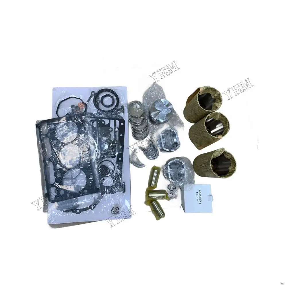 D1703 Overhaul Kit With Cylinder Gasket Kit Piston Rings Engine Bearings Set Liner for Kubota