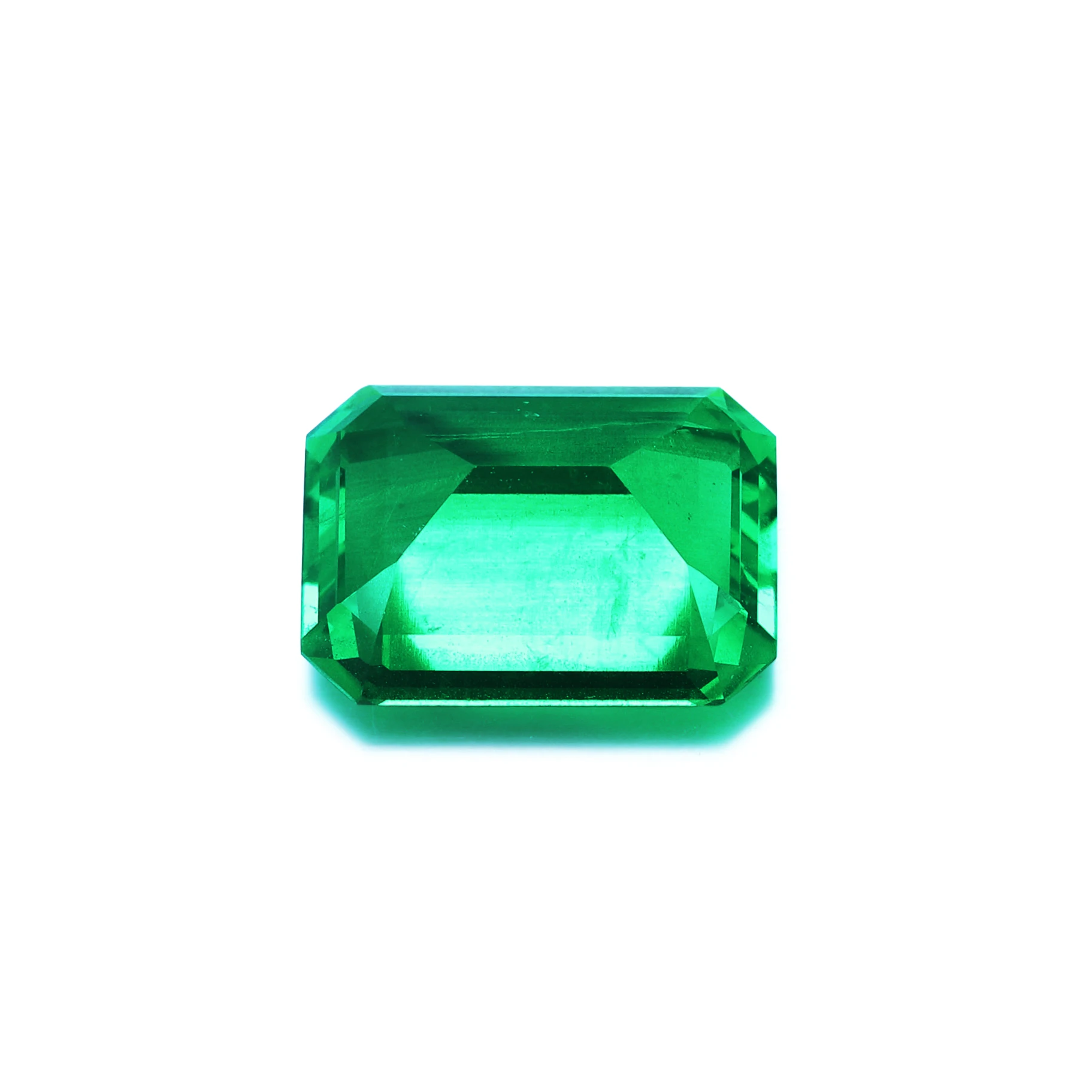 Big Size Cabochon with Ice Crack and Inclusion  Hydrothermal Colombian Emerald Stone Emerald