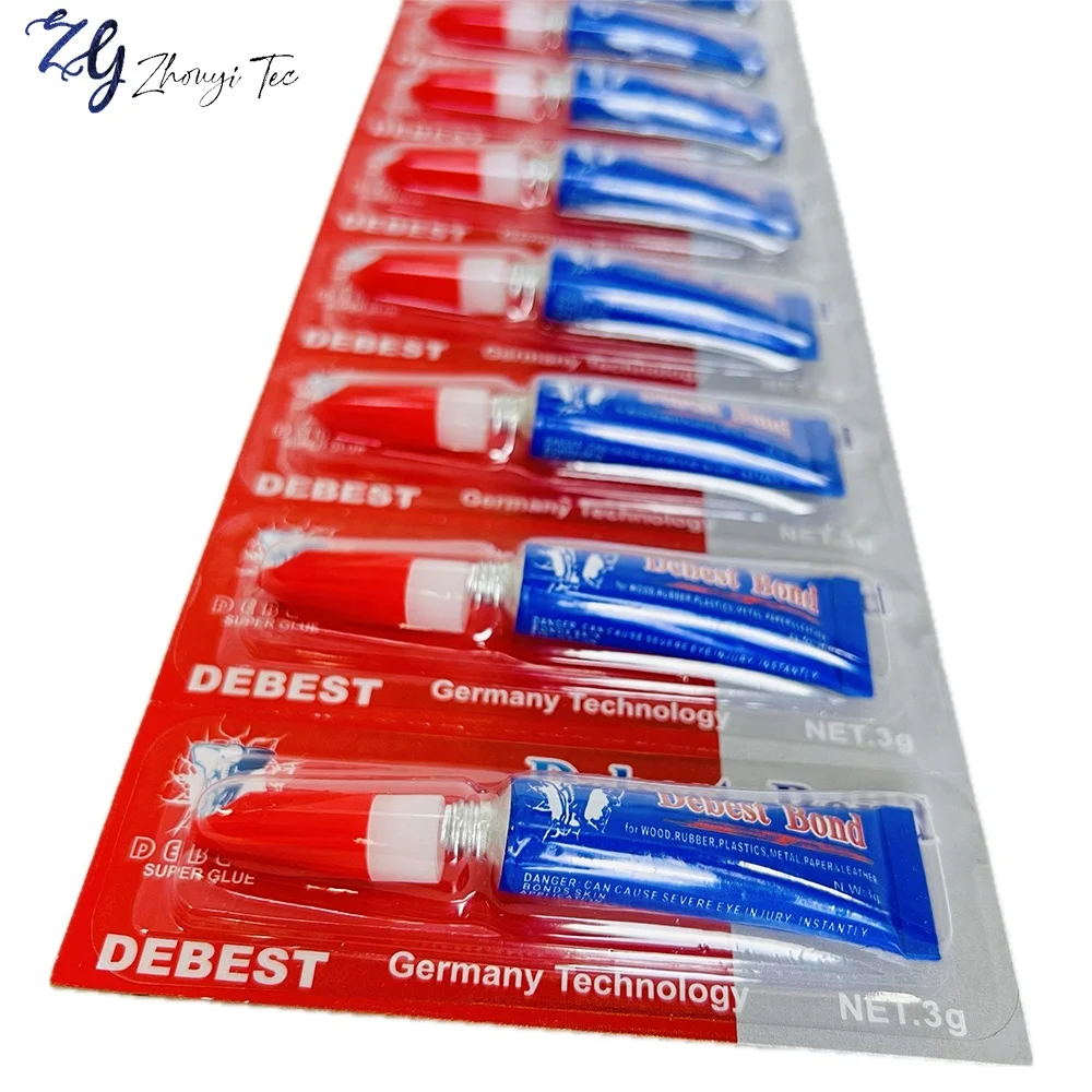 Factory Direct 100% Original Quality Clear Shoe Glue Fast Bond Liquid Super Glue Adhesive Easy Tear for Leather 12pcs Pack