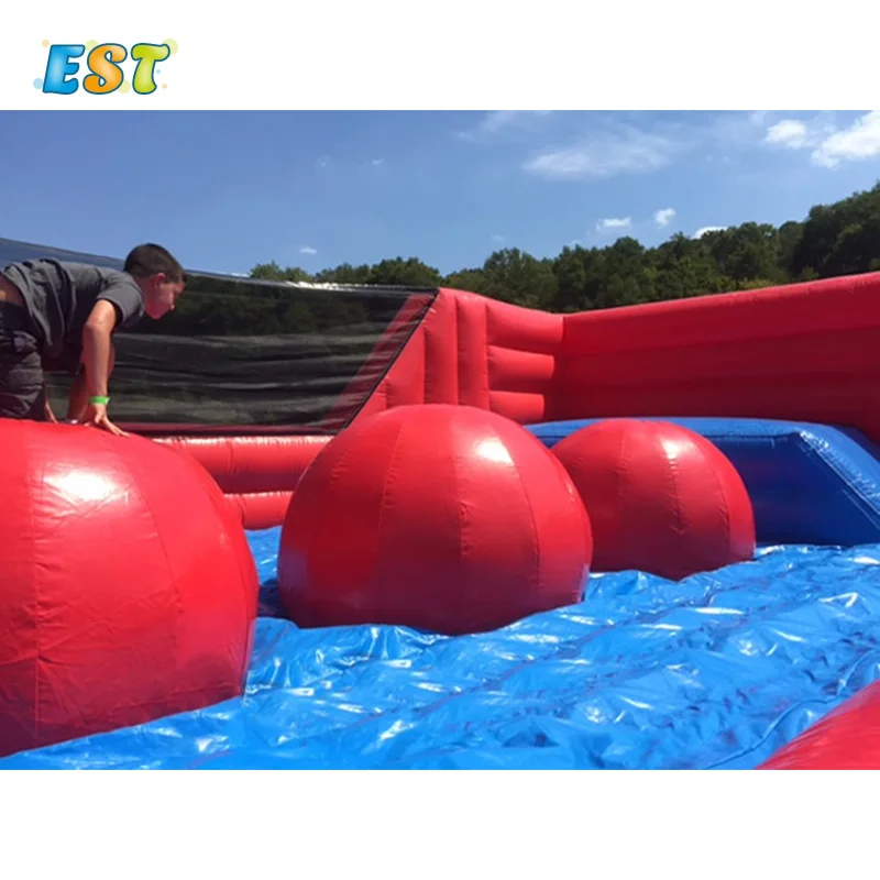 Cheap Price Inflatable Wipeout Obstacle Big Balls Leaps and Bounds Inflatable Obstacle Course Games for Kids