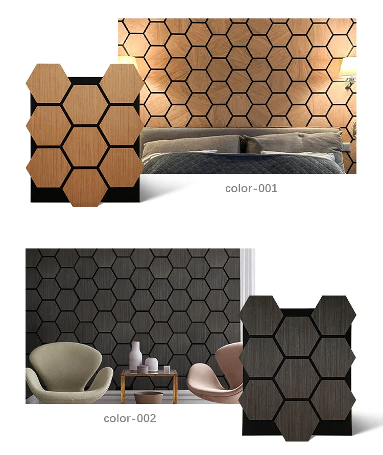 MUMU DESIGN Interior Living Room Decor Wooden 3D Wall Panels Soundproof ...