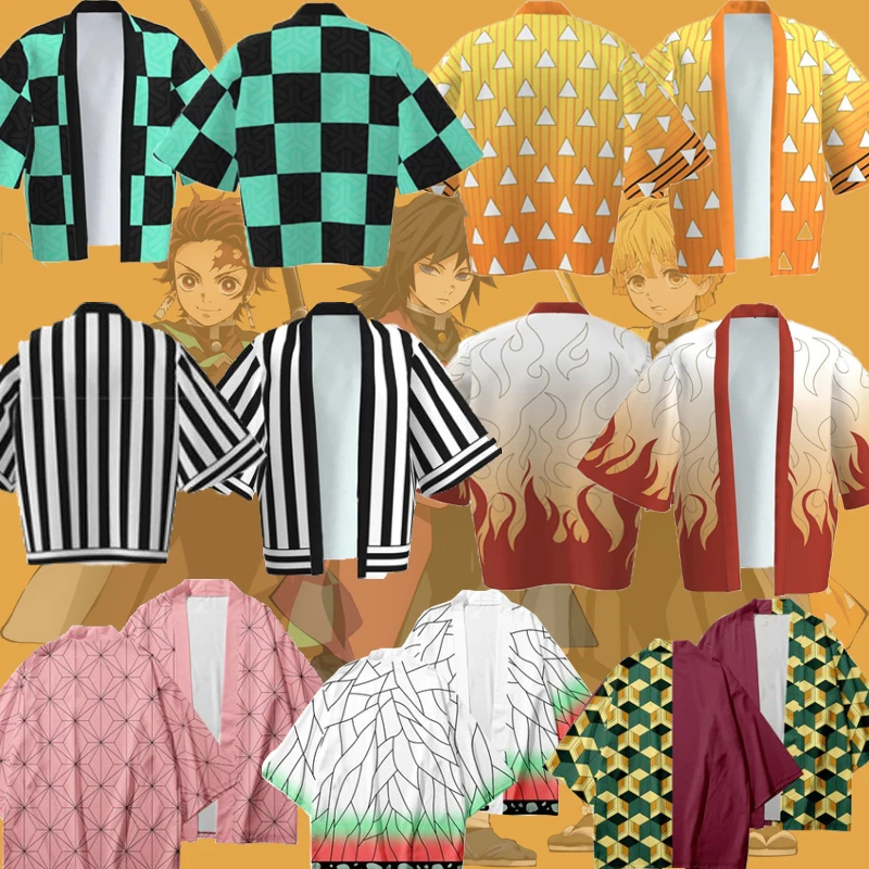 Kimono De Anime Japonés Kimetsu No Yaiba Para Hombres Y Mujeres,Ropa De  Calle Informal Guay De Verano,Cosplay De Demon Slayer,Haori Yukata - Buy  Anime Trajes,Novedad Y De Uso Especial,Anime Trajes Product on