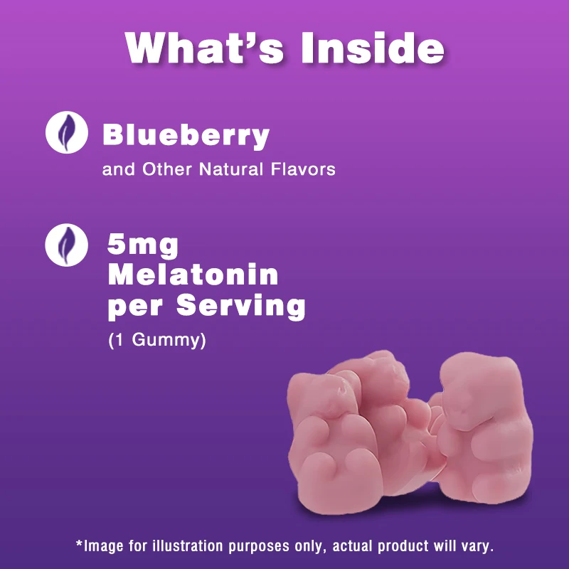 Private label dietary supplement sleep vegan melatonin Gummy Bears melatonin gummies manufacture