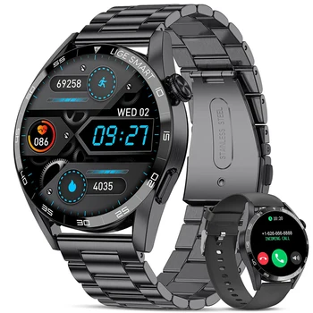 LIGE Brand BW1329 Smart Watches Chronograph Men Sports jam tangan pria Stainless Steel Smartwatch FitnessTracker for Men