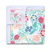 Sciarpa con stampa botanica blu GRJ3250SP