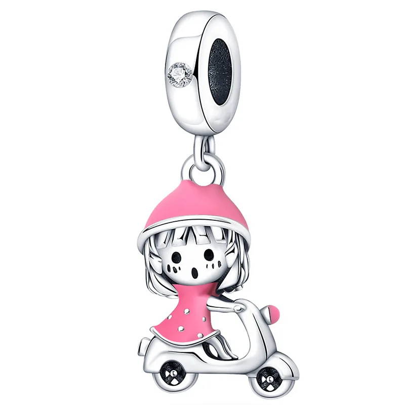 Multi Design Bangle Bracelet Charms Silver Metal Jewelry Beads And