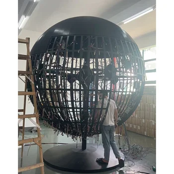 Indoor/outdoor waterproof spherical LED video panel Planetarium sphere customized led thin flexible modules screen display