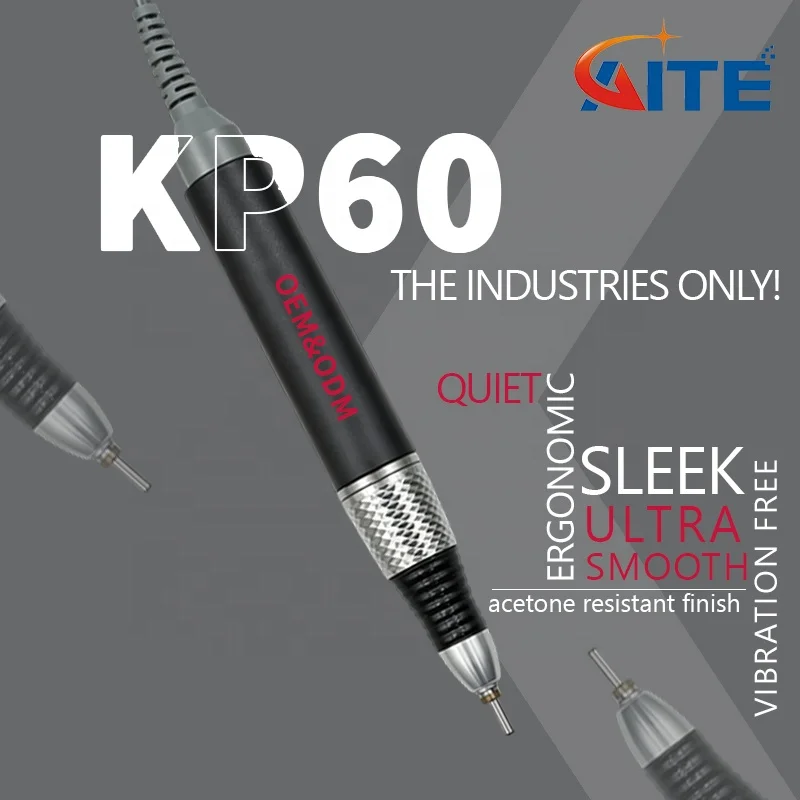 AT-B12 25000rpm Original Japan Nail Handle Brush Polishing Machine Pen Manicure Salon Equipment Nail Drill Handpiece KP60