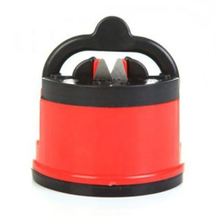 Factory Wholesale Custom Logo Portable Kitchen Round Mini Knife Sharpener  With Suction Pad