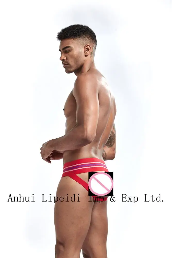 Design Your Own Logo European Man Fashion Strip Show Underwear High Stretch Nylon Boxer Briefs