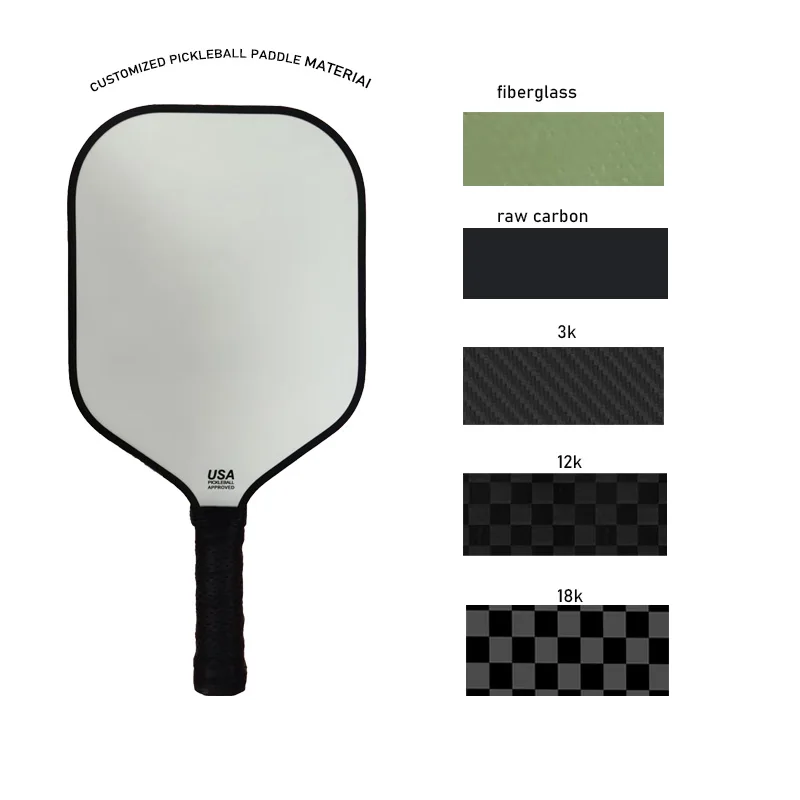 Paddle Racket Alibaba Green Fiberglass Pickle Paddle Racket Custom Logo PTFE Surface Paddle ...