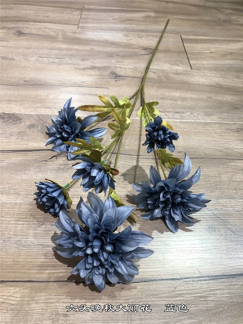 Hydrangea Factory Blue Wedding Flowers Baby Blue Rose Artificial Sky