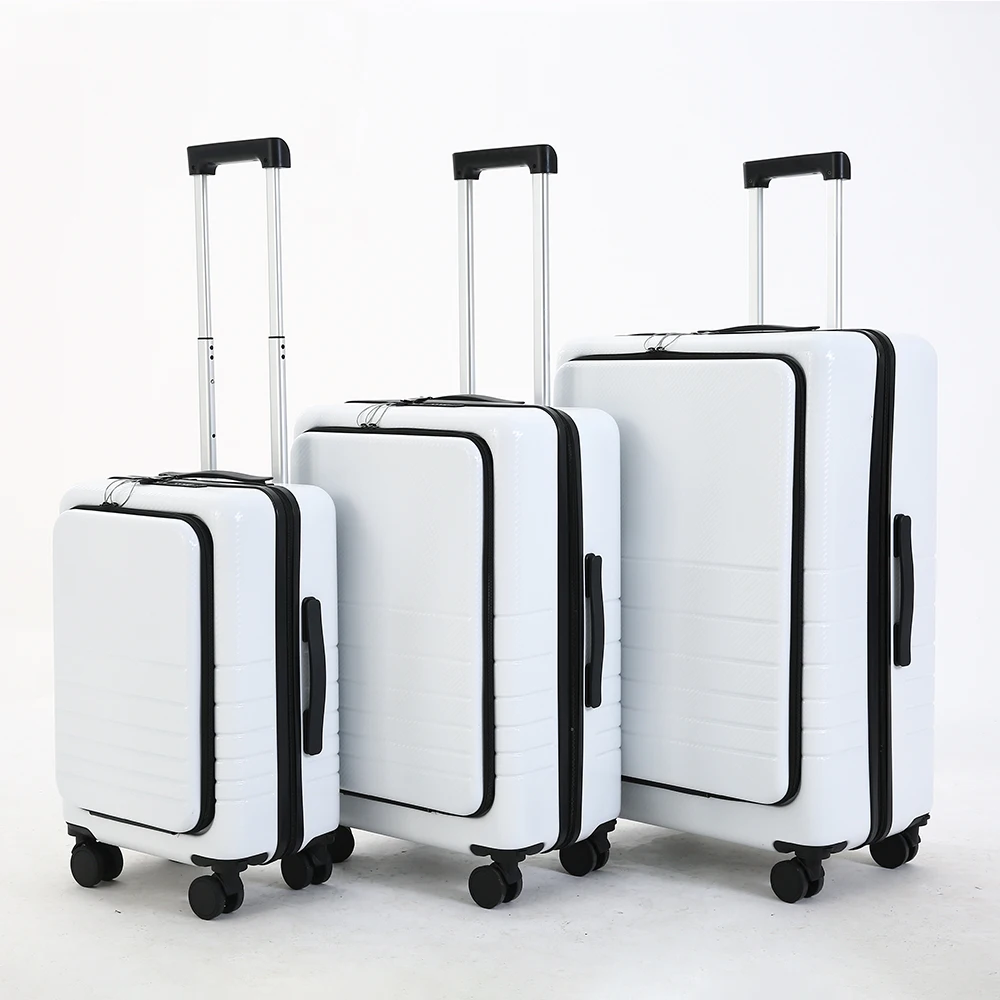 Wholesale Custom Travel Abs Suitcases Luggage Trolley Bag Sets of Piece  Trolley Luggage Set for Outdoor