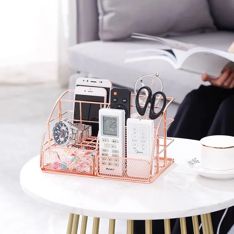 Металлический держатель для карандашей золотого цвета или корзина хранения органайзер стола