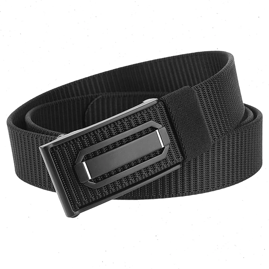 High Quality Men's Ratchet Belt Nylon Tactical Adjustable Training Hiking Rigger Extra Thick Webbing Belt