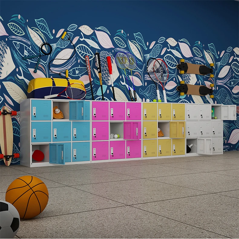 학교 용도를 위한 사랑스러운 철강 아이들 사물함 벽장 의상 가구디자인