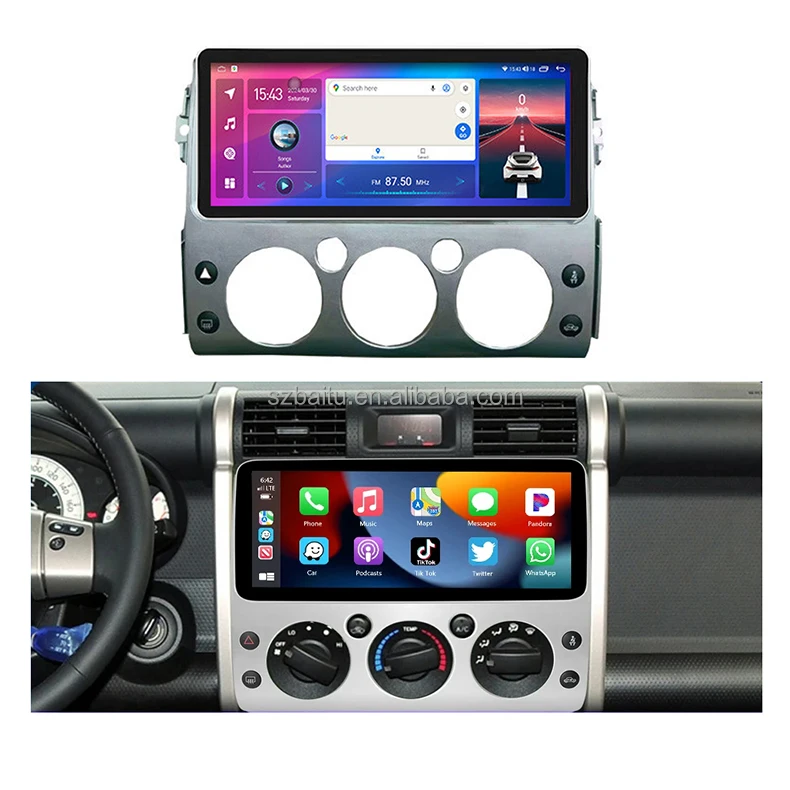 12.3 Inch Android 13 for Toyota FJ Cruiser - All in One Car Radio