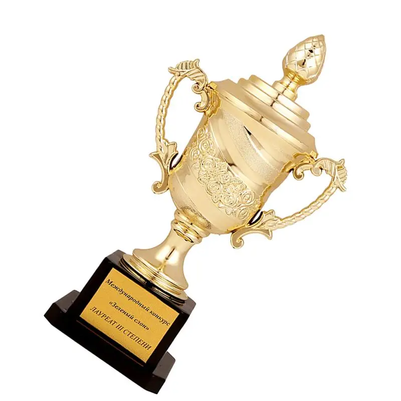 Handmade Custom Metal Golf Customized Decorative Champion Crystal Tony Cup Award Craft and Trophy Football Trophy