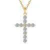 Pendentifs en or jaune 18 carats, collier en argent 1 ct