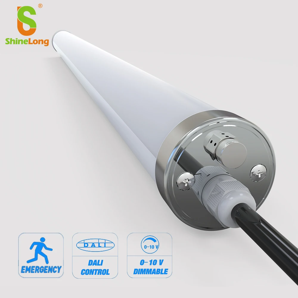 ShineLong 1,2 м 36 Вт ip69k светодиодные трубчатые осветительные приборы IK10 с регулируемой яркостью светодиодный светильник с тройной защитой