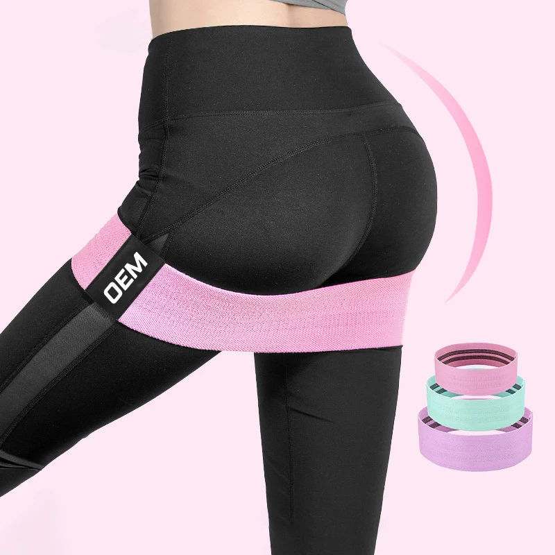 Изготовленный на заказ логотип для занятий йогой 3 уровня тренировки петля фитнес-полосы сопротивления