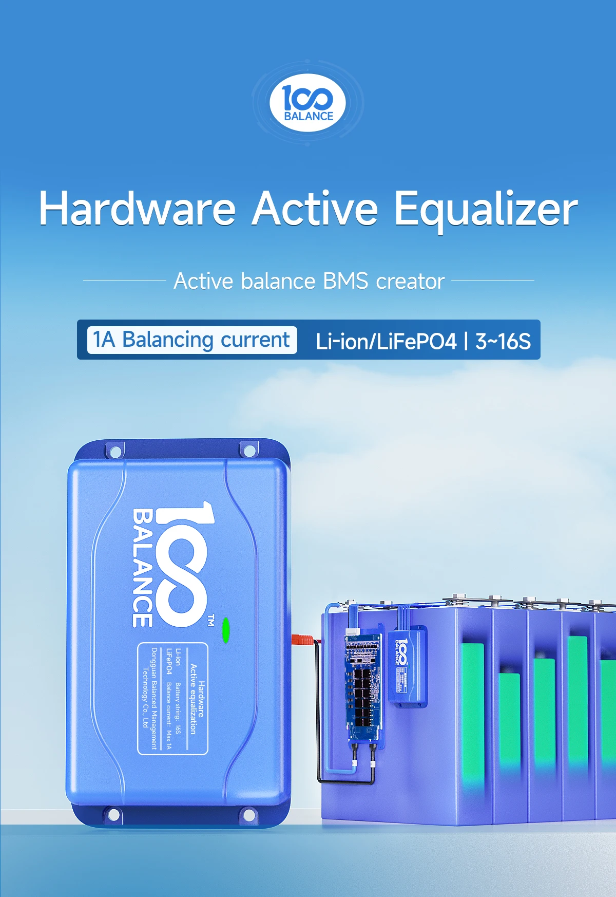 1a Active Balancer Lifepo4 Li Ion Battery Management Active Equalizer Lifepo4 200a 4s 8s 3s~10s 0563