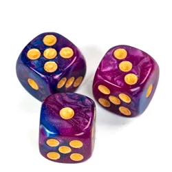 Udixi пластиковые 16 мм D6: 6-стронние кубики кости или карточные игры казино цветные акриловые D6