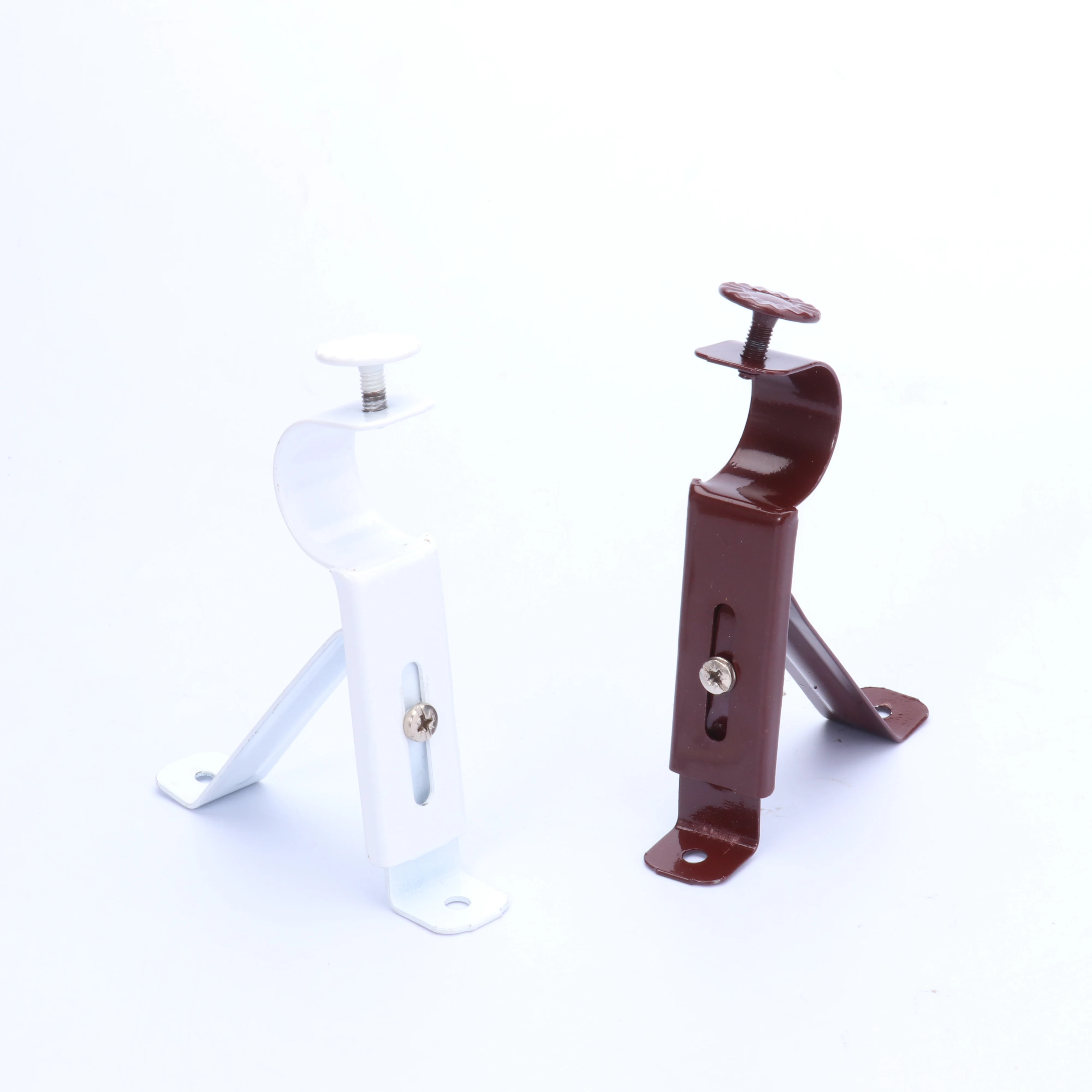 Convenient Curtain Rod Bracket Without Flower Single Bracket Curtain Holder Export Iron Bracket Thickened Reinforcement