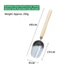 Petite pelle demi-ronde en acier inoxydable