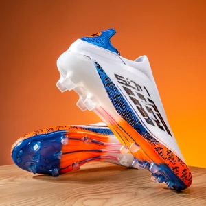 Men's and Women's Football Shoes Low-Top Lace Soccer Boots FG HG Team Sports Sneakers with Rubber Insole for Boys and Children