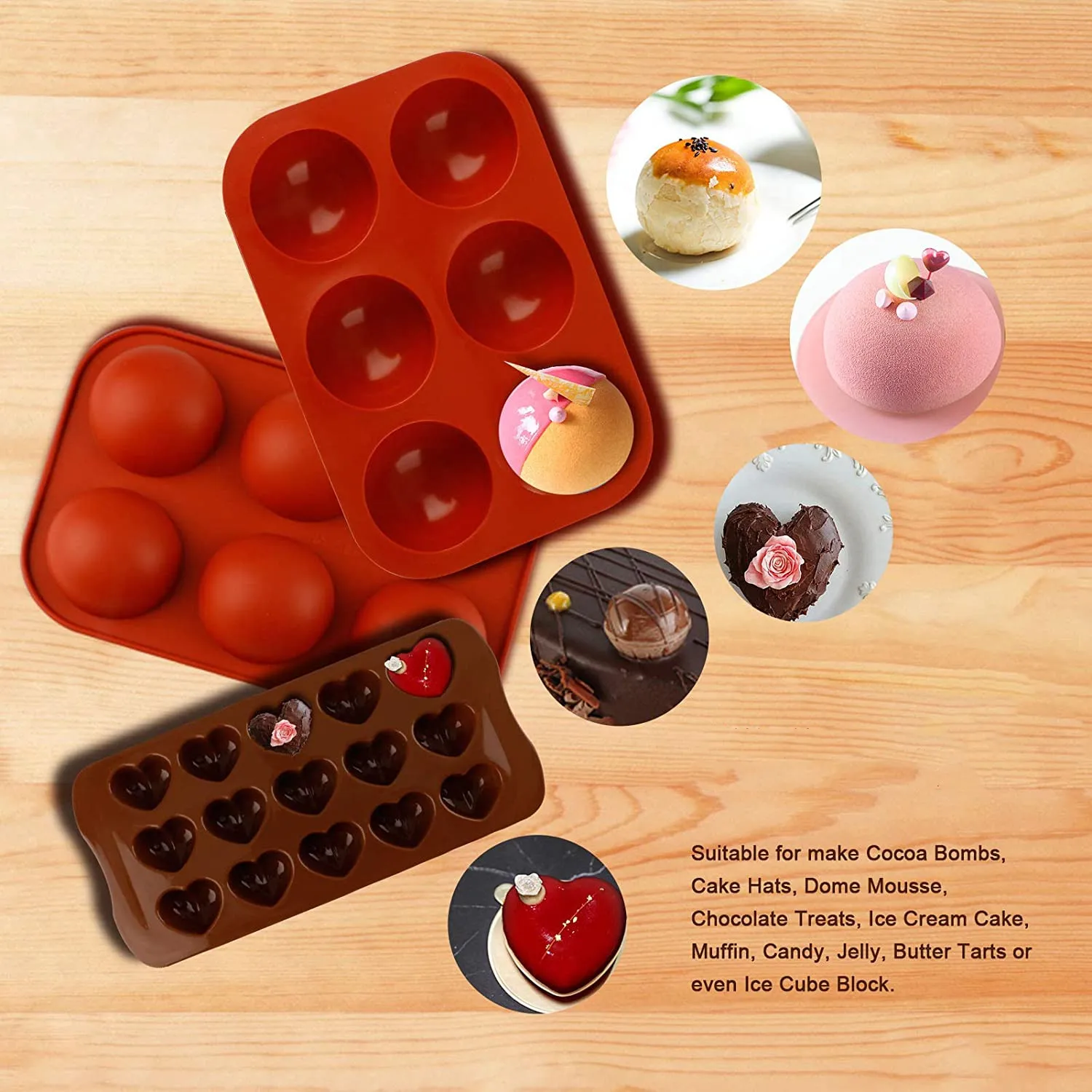 Chocolate Molds Heart Shaped Silicone for All Occasions