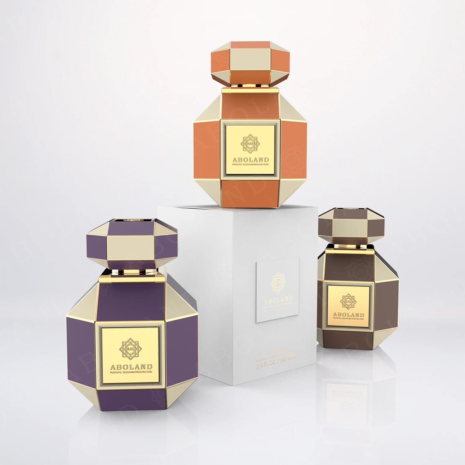 ABL Design Irregular Perfume Bottle Customize Parfum Bottle Unique Luxury Bottle